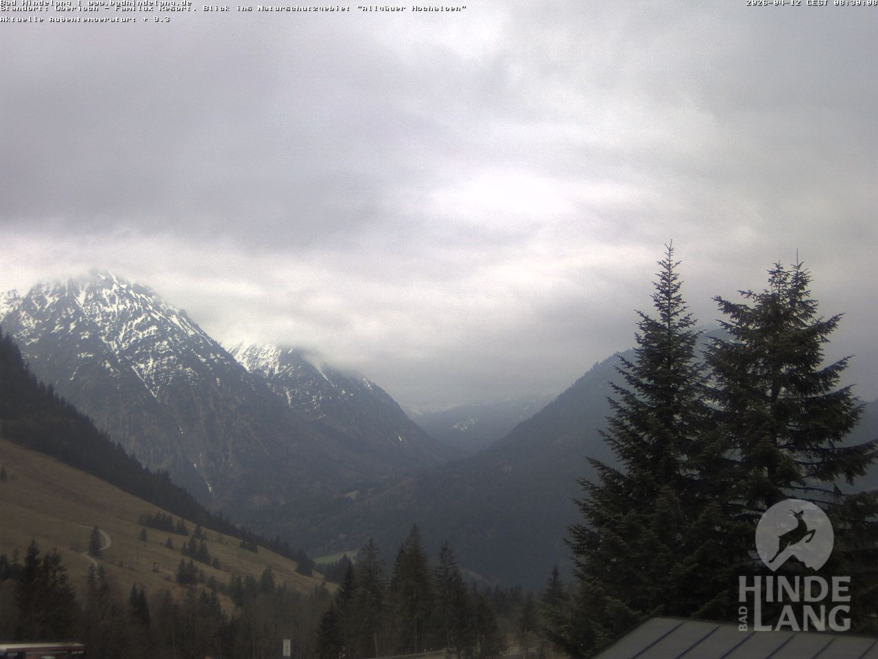 Archiv Foto Webcam Naturschutzgebiet "Allgäuer Hochalpen" vom Kinderhotel Oberjoch aus gesehen