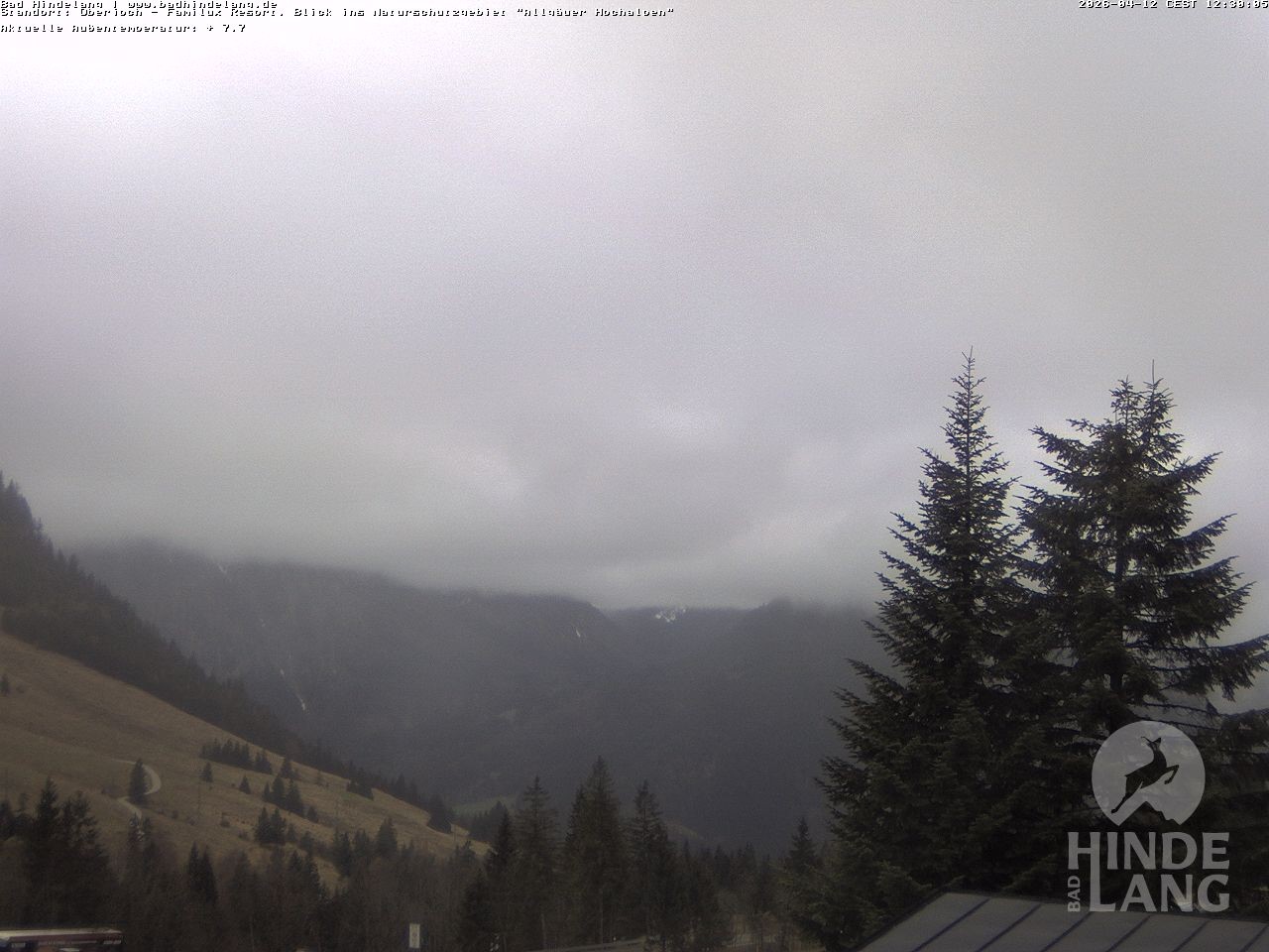 Archiv Foto Webcam Naturschutzgebiet "Allgäuer Hochalpen" vom Kinderhotel Oberjoch aus gesehen