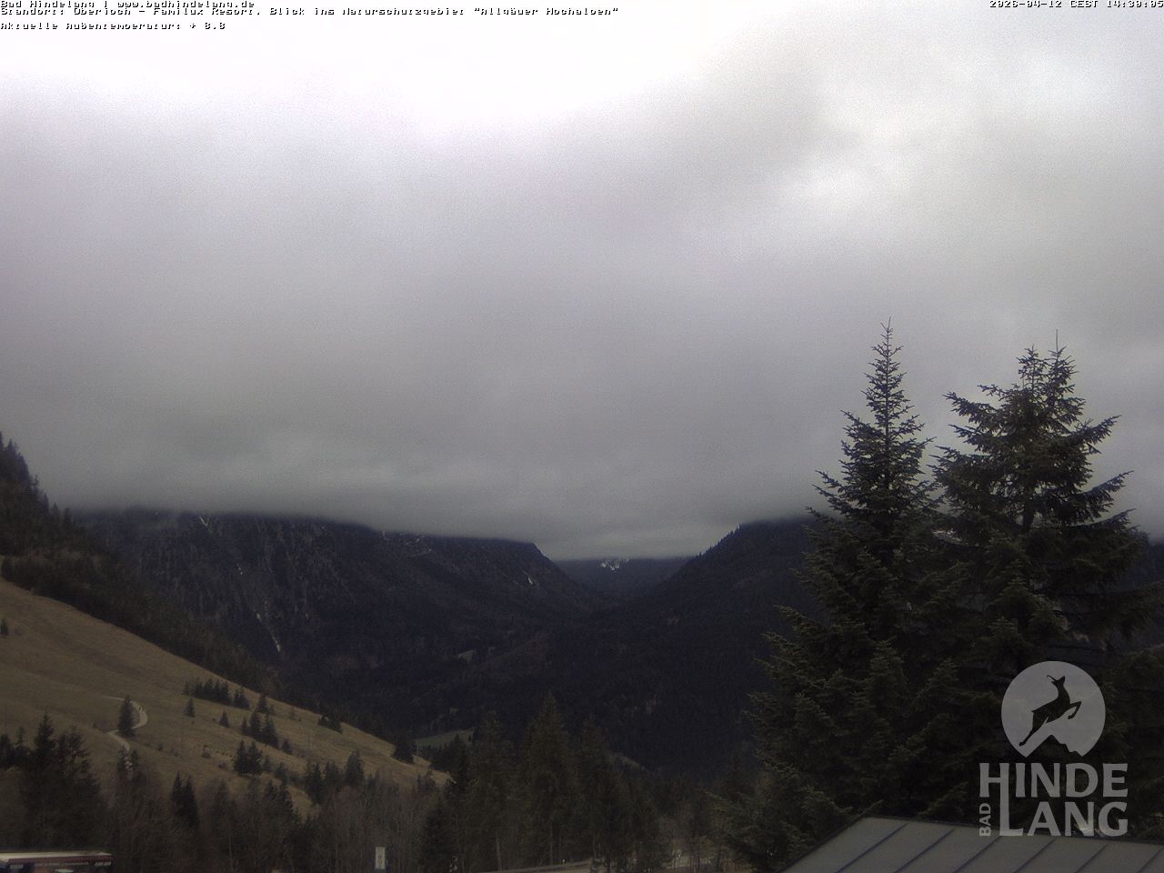 Archiv Foto Webcam Naturschutzgebiet "Allgäuer Hochalpen" vom Kinderhotel Oberjoch aus gesehen