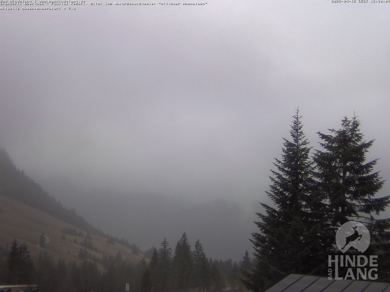 Archived image Webcam Kids hotel Oberjoch: view at the nature reseve "Allgäuer Hochalpen"