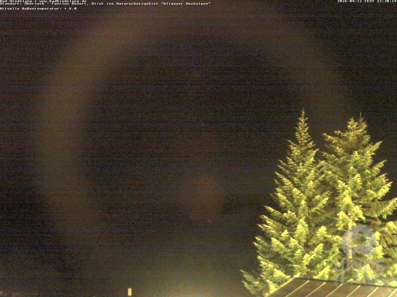 Archived image Webcam Kids hotel Oberjoch: view at the nature reseve "Allgäuer Hochalpen"