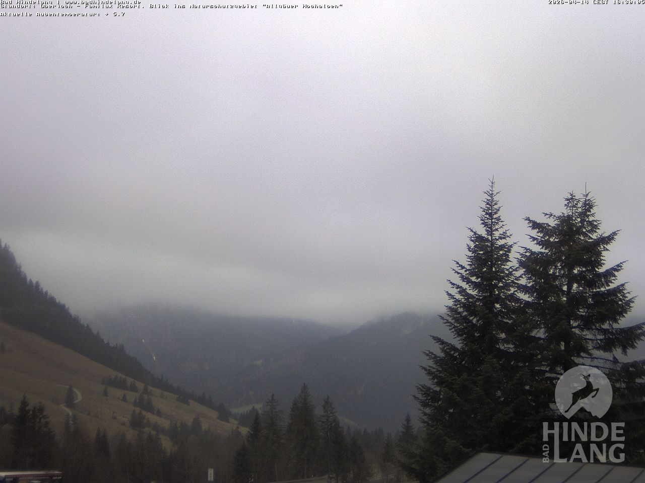 Archiv Foto Webcam Naturschutzgebiet "Allgäuer Hochalpen" vom Kinderhotel Oberjoch aus gesehen