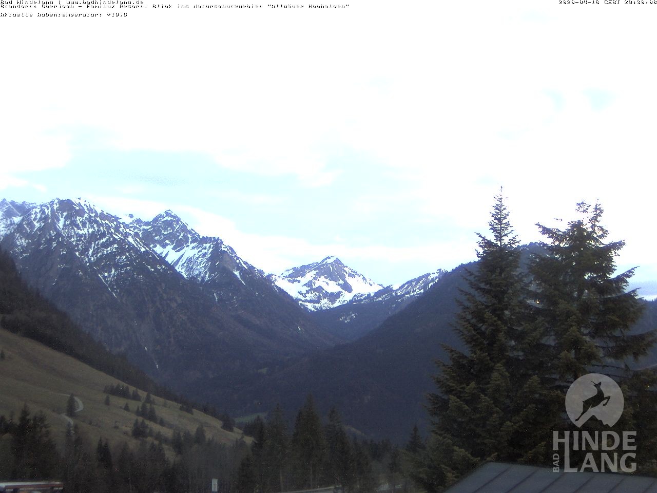 Archiv Foto Webcam Naturschutzgebiet "Allgäuer Hochalpen" vom Kinderhotel Oberjoch aus gesehen