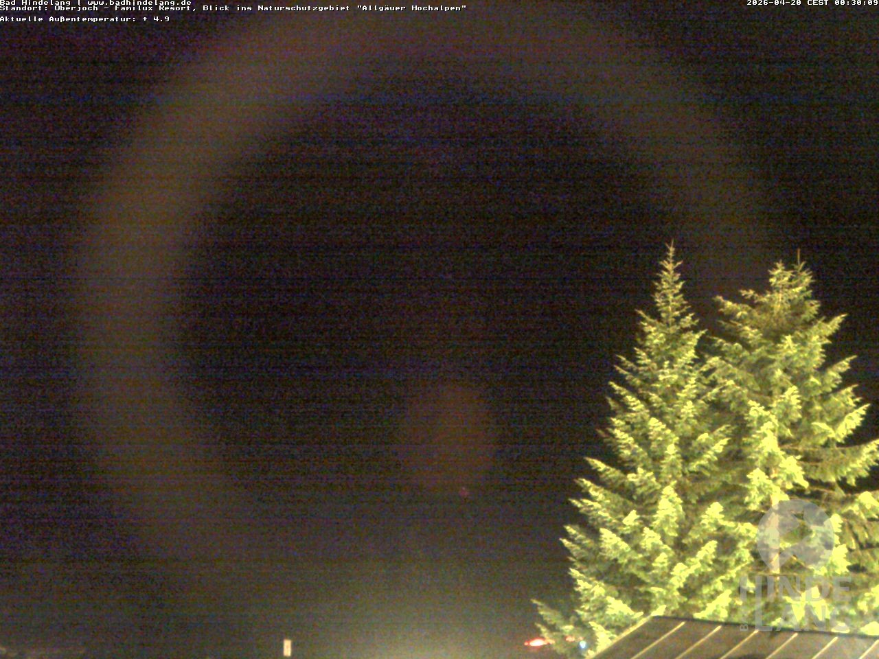 Archiv Foto Webcam Naturschutzgebiet "Allgäuer Hochalpen" vom Kinderhotel Oberjoch aus gesehen