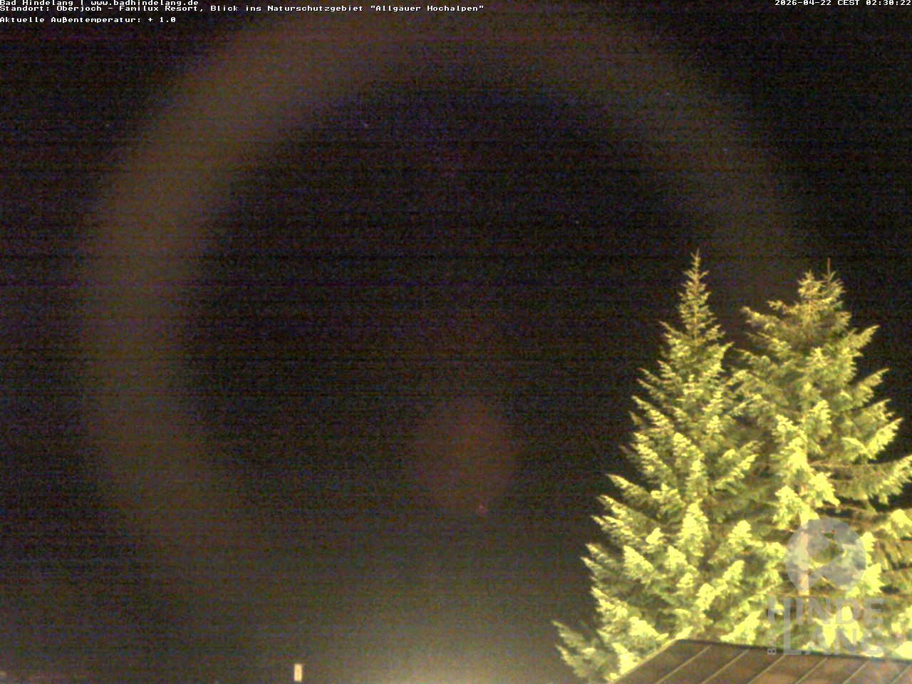 Archiv Foto Webcam Naturschutzgebiet "Allgäuer Hochalpen" vom Kinderhotel Oberjoch aus gesehen