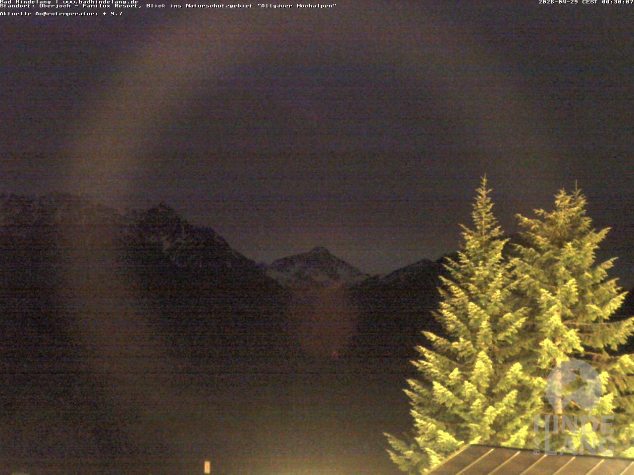 Archiv Foto Webcam Naturschutzgebiet "Allgäuer Hochalpen" vom Kinderhotel Oberjoch aus gesehen