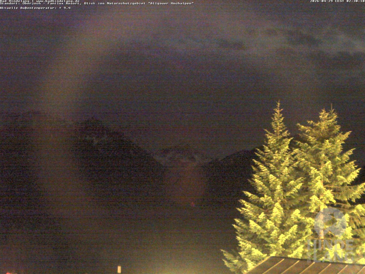 Archiv Foto Webcam Naturschutzgebiet "Allgäuer Hochalpen" vom Kinderhotel Oberjoch aus gesehen