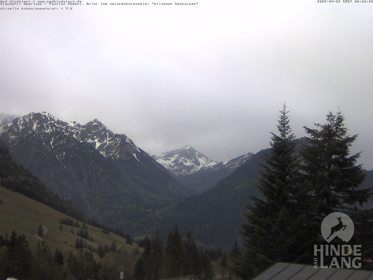 Archiv Foto Webcam Naturschutzgebiet "Allgäuer Hochalpen" vom Kinderhotel Oberjoch aus gesehen