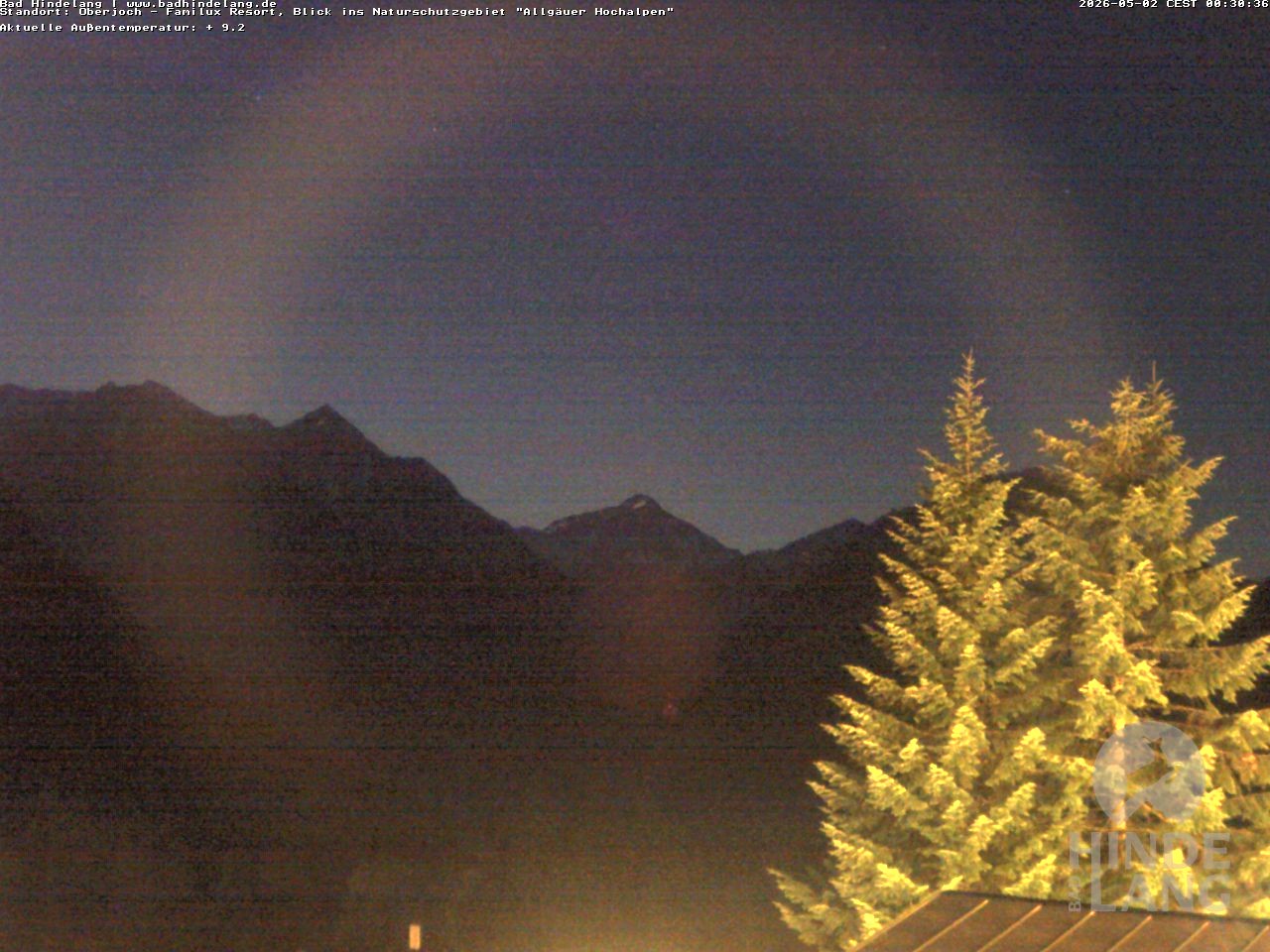 Archiv Foto Webcam Naturschutzgebiet "Allgäuer Hochalpen" vom Kinderhotel Oberjoch aus gesehen