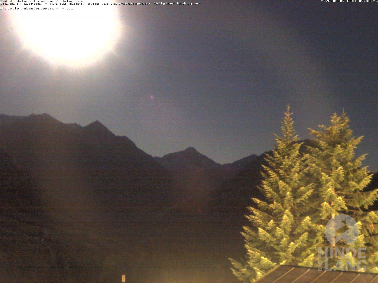 Archiv Foto Webcam Naturschutzgebiet "Allgäuer Hochalpen" vom Kinderhotel Oberjoch aus gesehen
