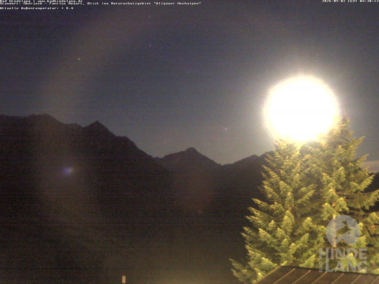 Archiv Foto Webcam Naturschutzgebiet "Allgäuer Hochalpen" vom Kinderhotel Oberjoch aus gesehen
