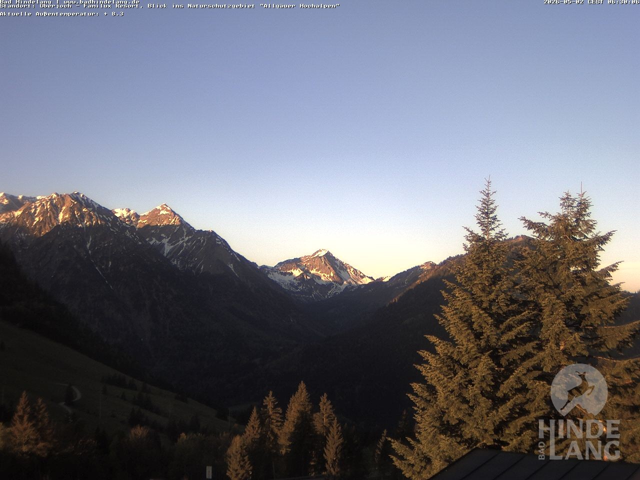 Archiv Foto Webcam Naturschutzgebiet "Allgäuer Hochalpen" vom Kinderhotel Oberjoch aus gesehen