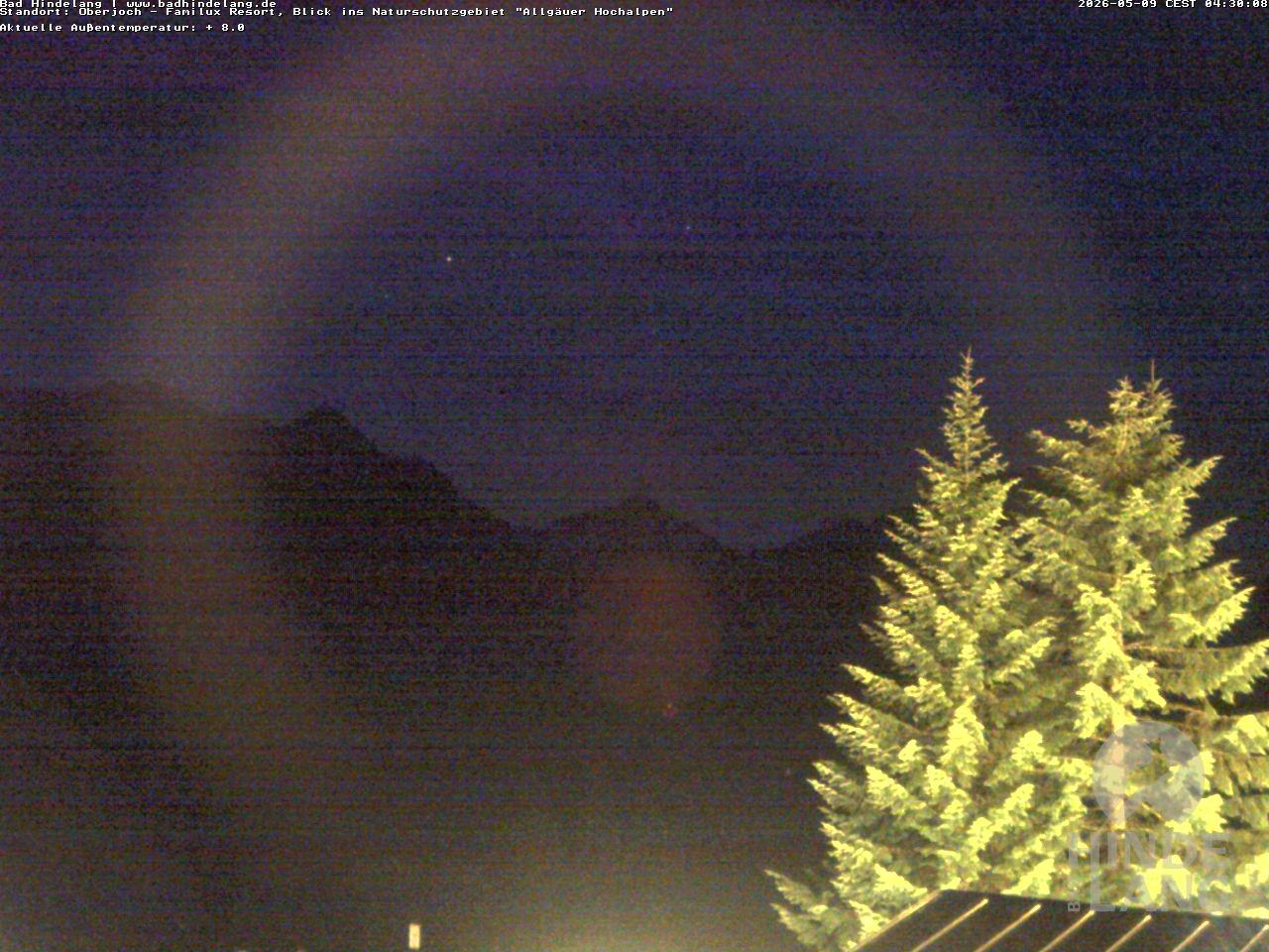 Archiv Foto Webcam Naturschutzgebiet "Allgäuer Hochalpen" vom Kinderhotel Oberjoch aus gesehen