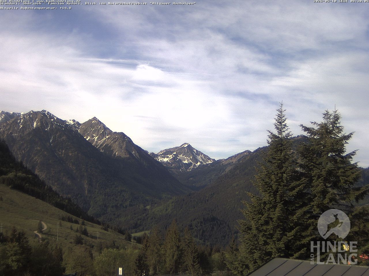 Archiv Foto Webcam Naturschutzgebiet "Allgäuer Hochalpen" vom Kinderhotel Oberjoch aus gesehen