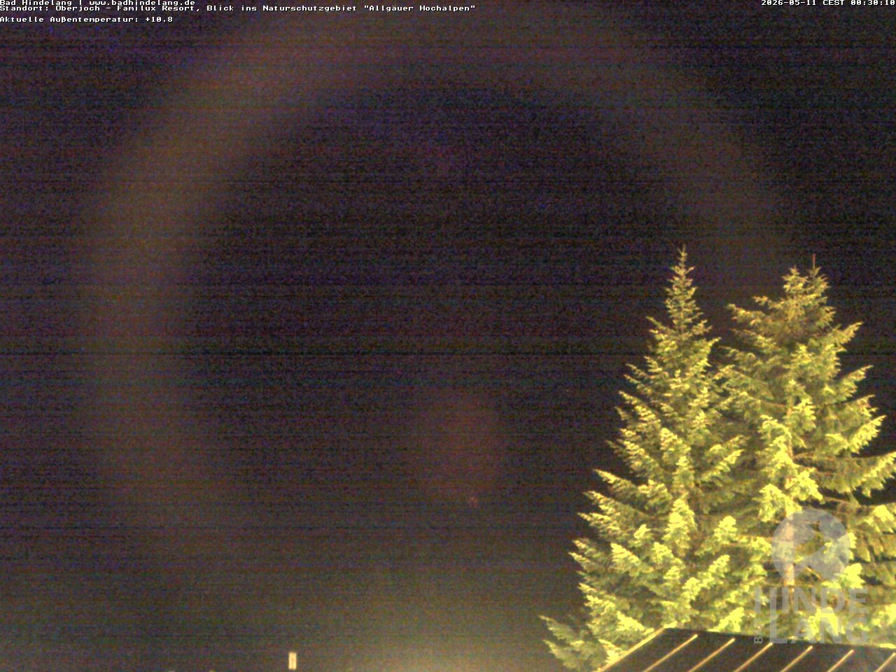Archived image Webcam Kids hotel Oberjoch: view at the nature reseve "Allgäuer Hochalpen"