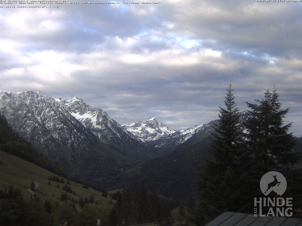 Archiv Foto Webcam Naturschutzgebiet "Allgäuer Hochalpen" vom Kinderhotel Oberjoch aus gesehen