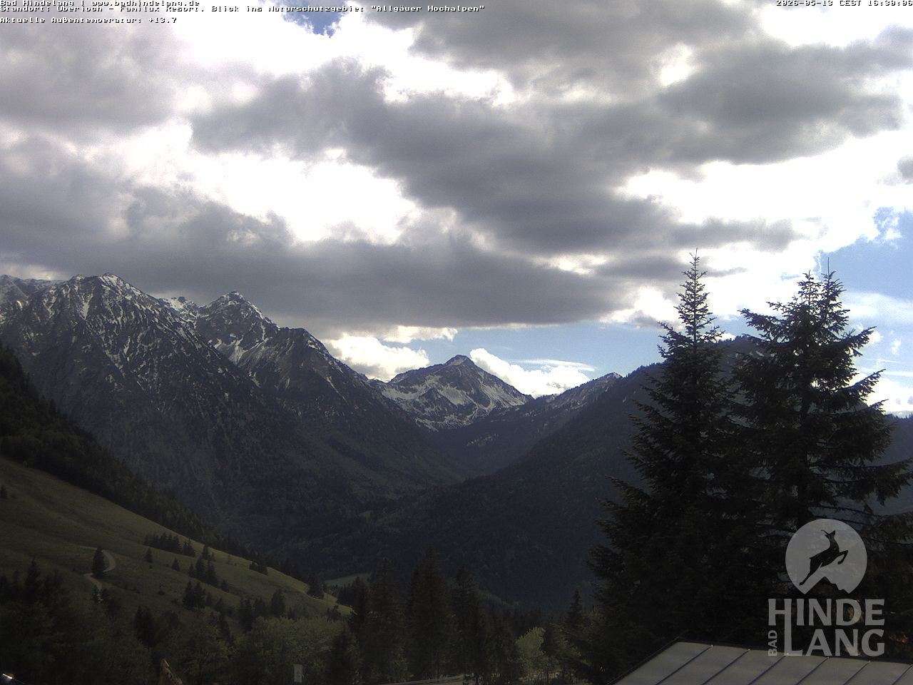 Archiv Foto Webcam Naturschutzgebiet "Allgäuer Hochalpen" vom Kinderhotel Oberjoch aus gesehen