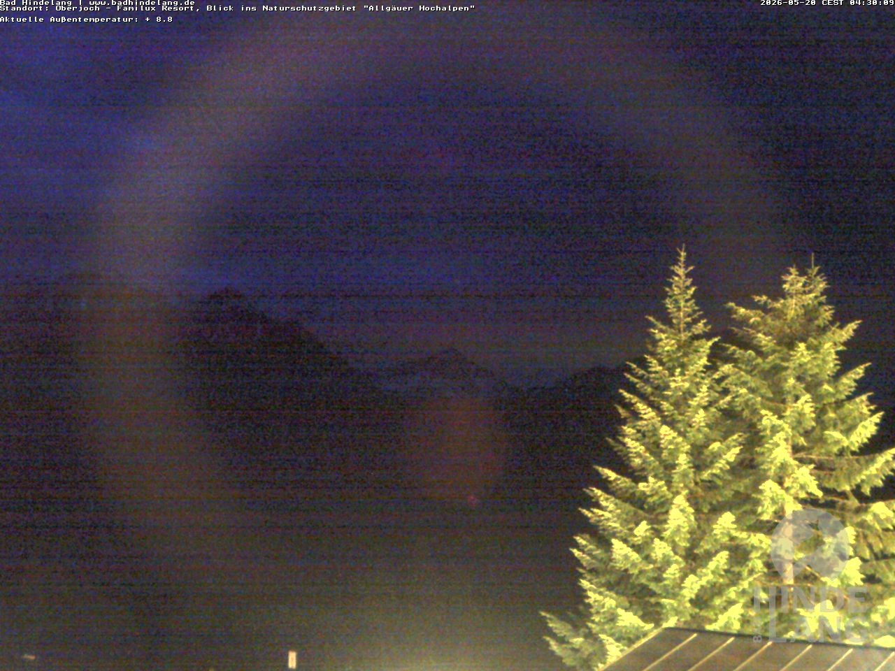 Archiv Foto Webcam Naturschutzgebiet "Allgäuer Hochalpen" vom Kinderhotel Oberjoch aus gesehen