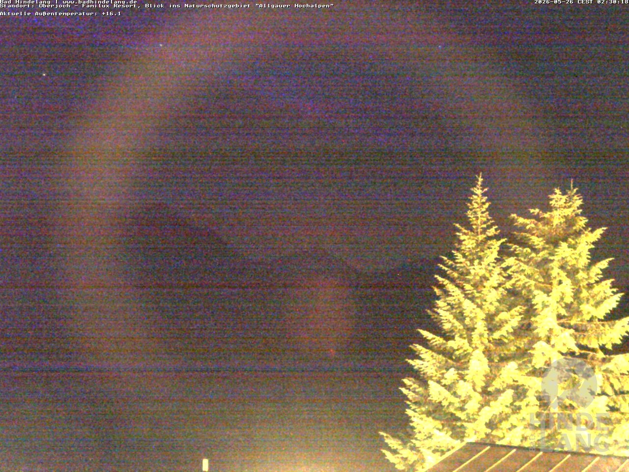 Archived image Webcam Kids hotel Oberjoch: view at the nature reseve "Allgäuer Hochalpen"