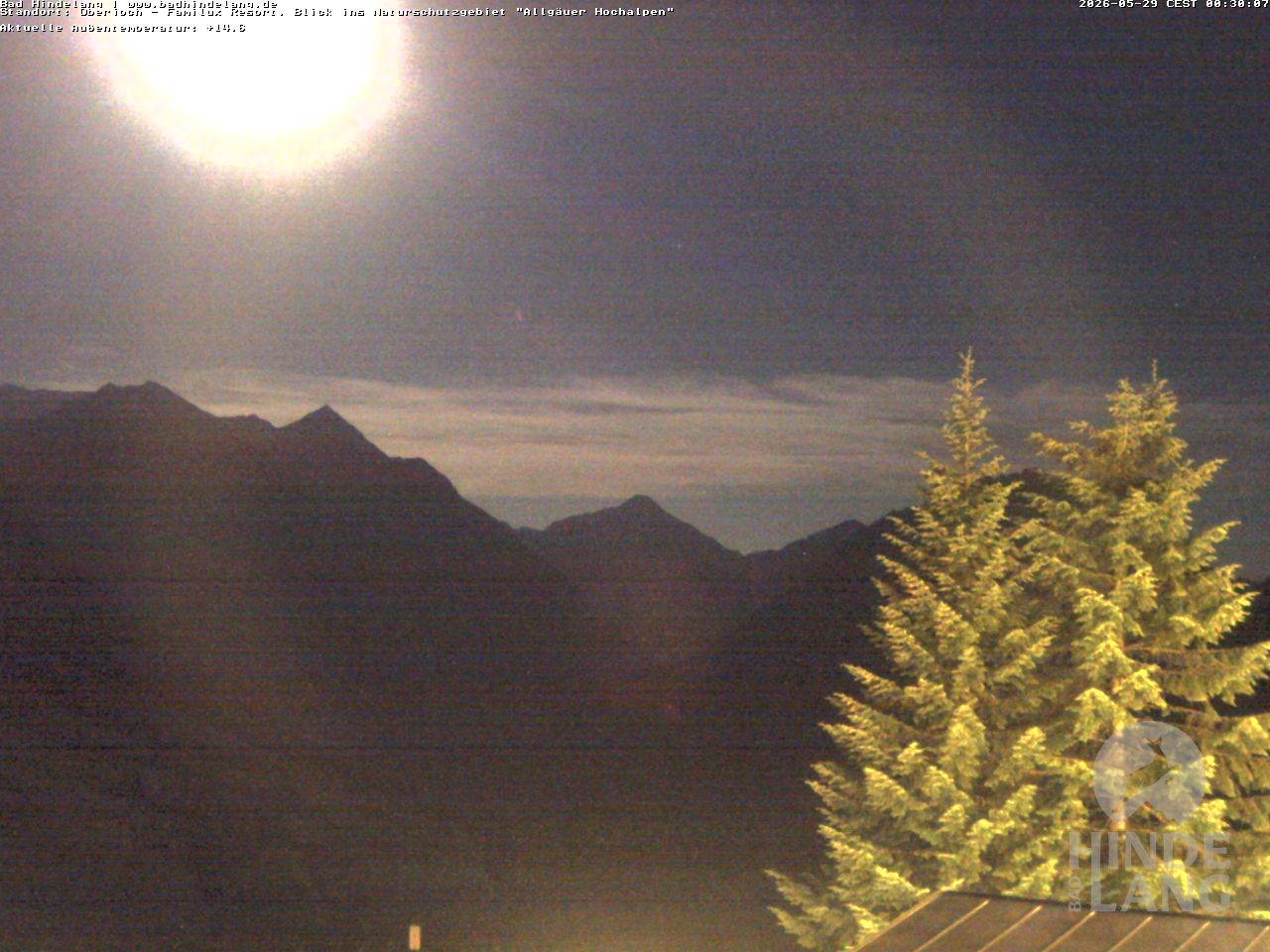Archiv Foto Webcam Naturschutzgebiet "Allgäuer Hochalpen" vom Kinderhotel Oberjoch aus gesehen