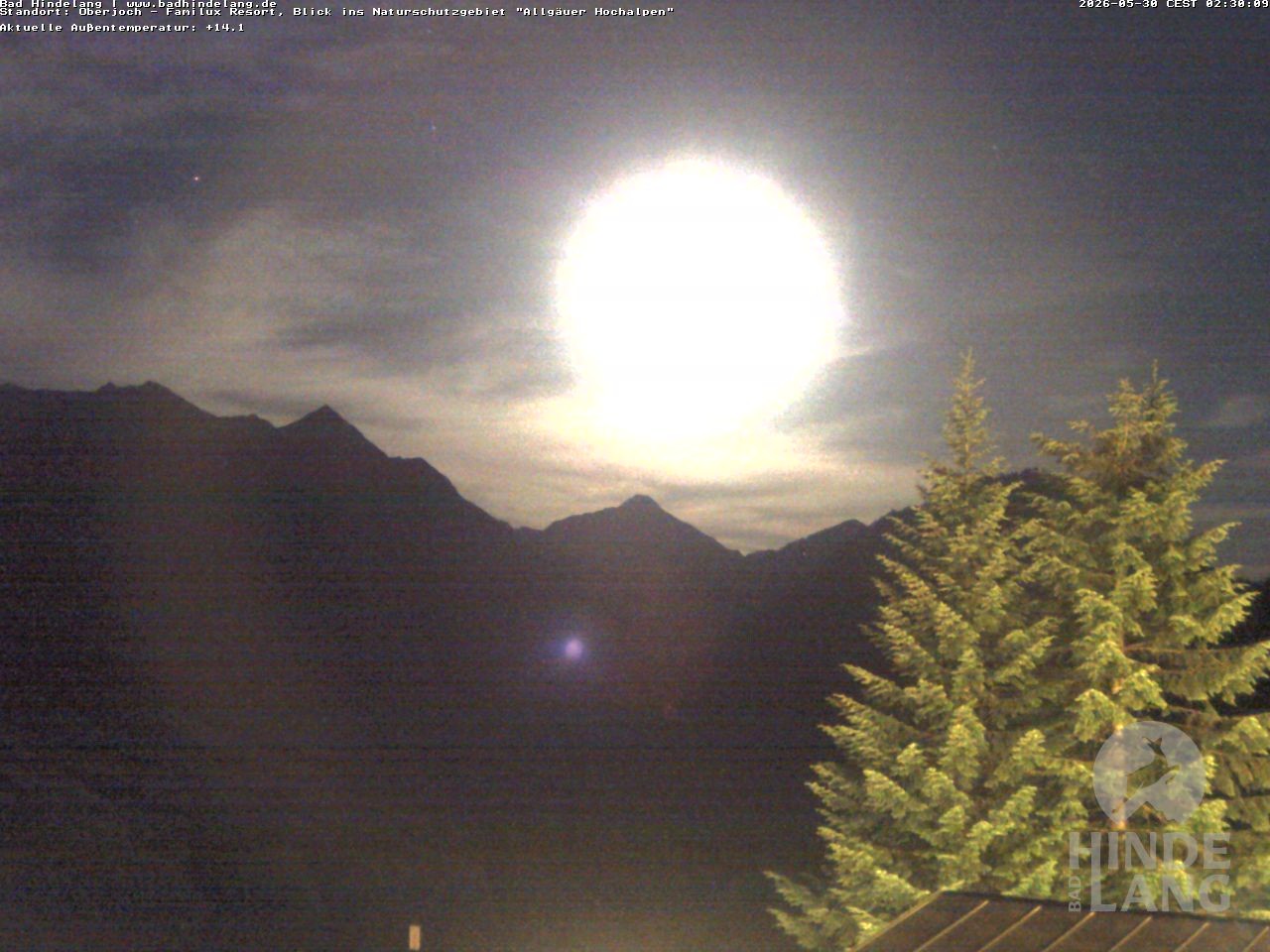 Archiv Foto Webcam Naturschutzgebiet "Allgäuer Hochalpen" vom Kinderhotel Oberjoch aus gesehen