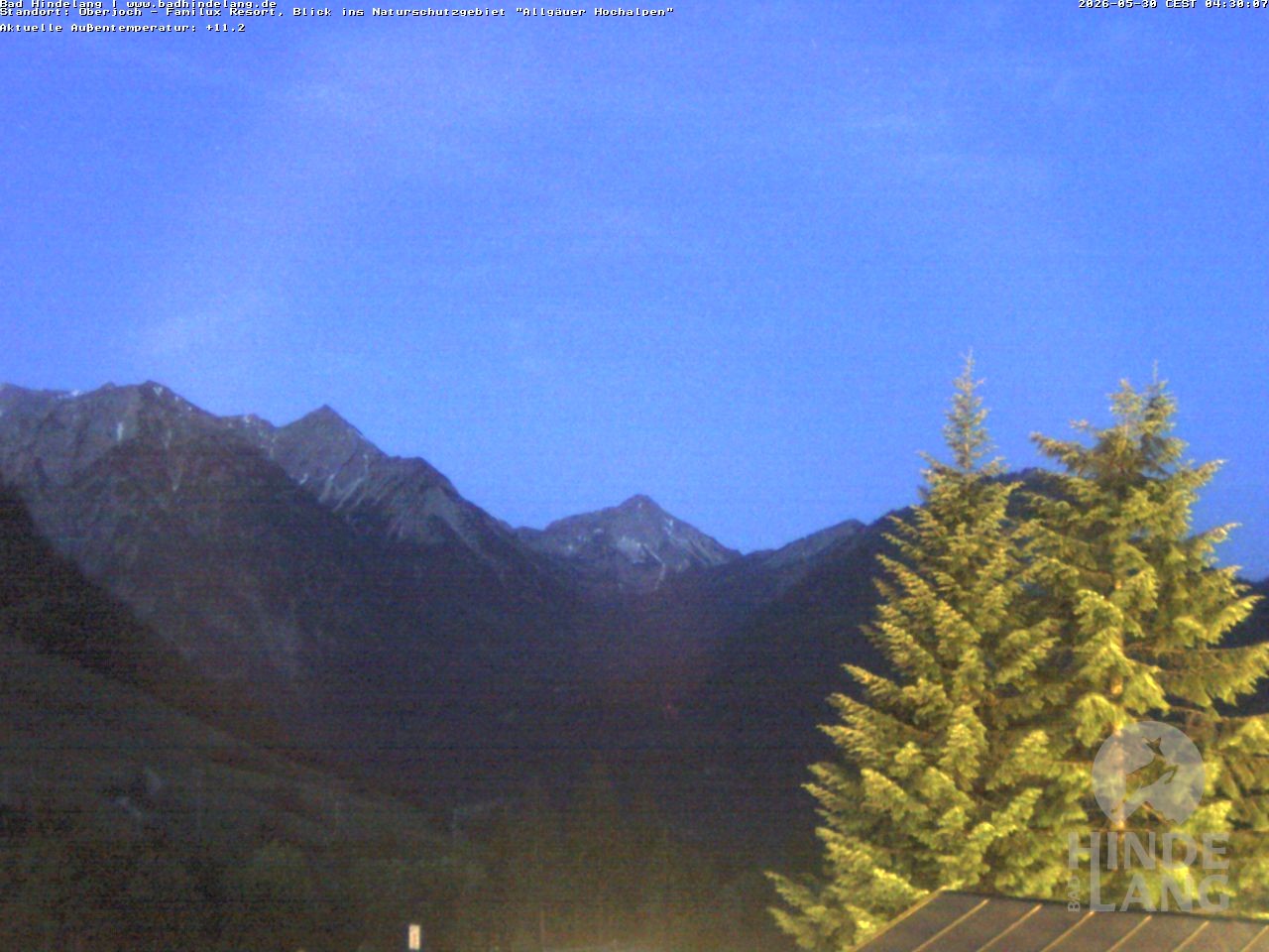 Archiv Foto Webcam Naturschutzgebiet "Allgäuer Hochalpen" vom Kinderhotel Oberjoch aus gesehen