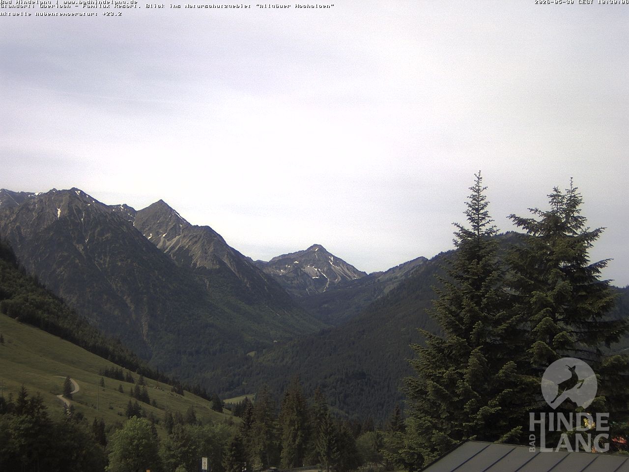 Archiv Foto Webcam Naturschutzgebiet "Allgäuer Hochalpen" vom Kinderhotel Oberjoch aus gesehen