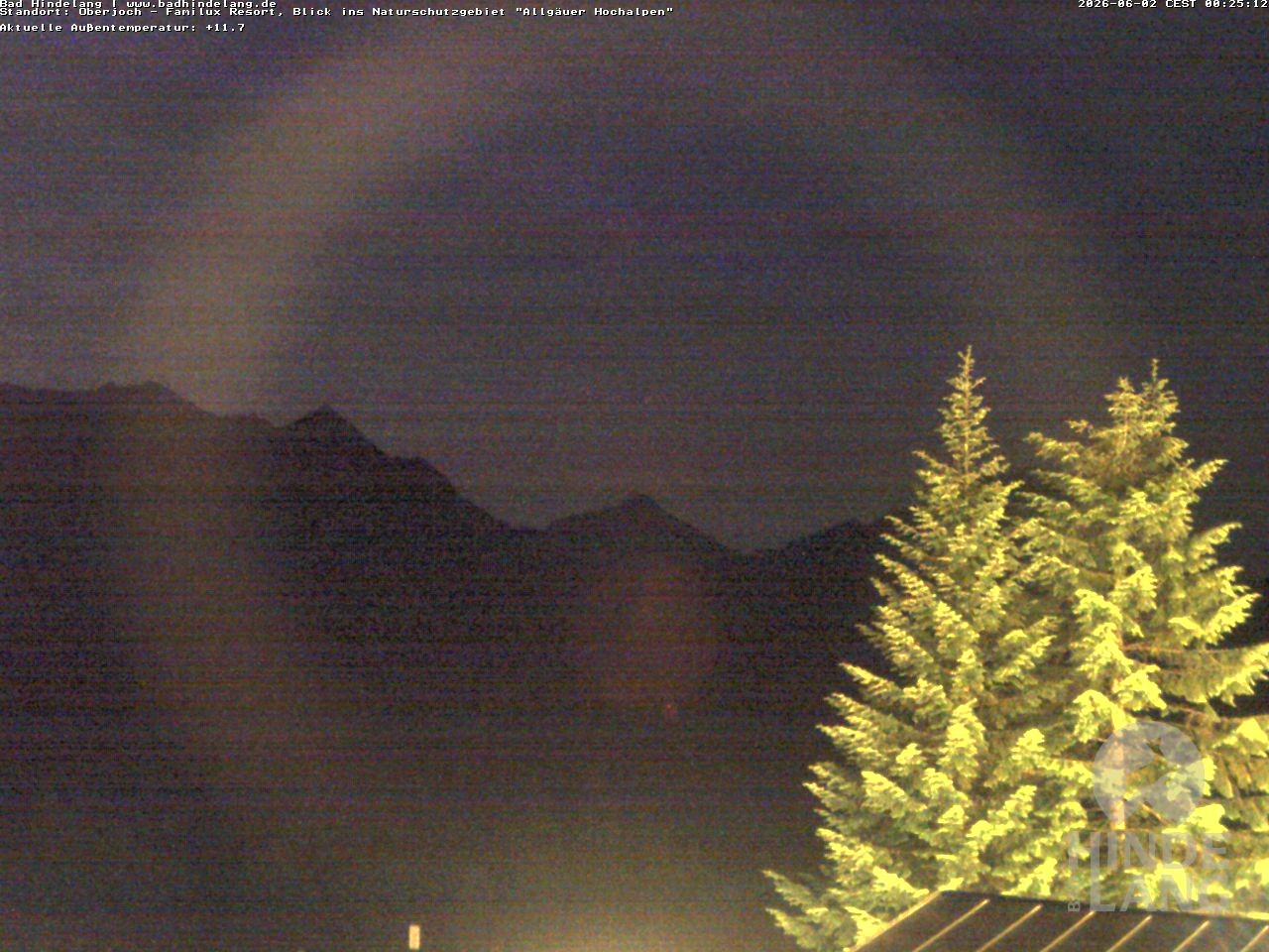 Archiv Foto Webcam Naturschutzgebiet "Allgäuer Hochalpen" vom Kinderhotel Oberjoch aus gesehen