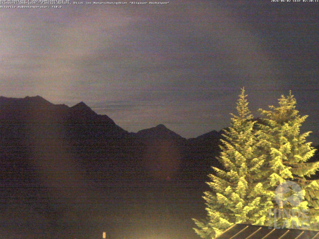 Archiv Foto Webcam Naturschutzgebiet "Allgäuer Hochalpen" vom Kinderhotel Oberjoch aus gesehen