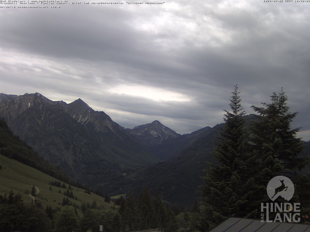 Archiv Foto Webcam Naturschutzgebiet "Allgäuer Hochalpen" vom Kinderhotel Oberjoch aus gesehen