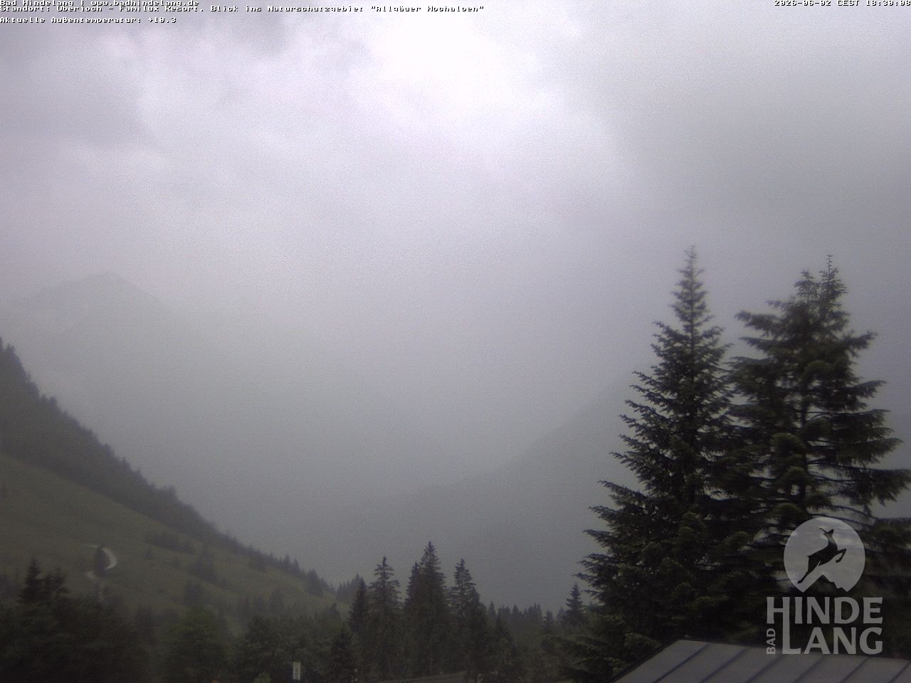 Archiv Foto Webcam Naturschutzgebiet "Allgäuer Hochalpen" vom Kinderhotel Oberjoch aus gesehen