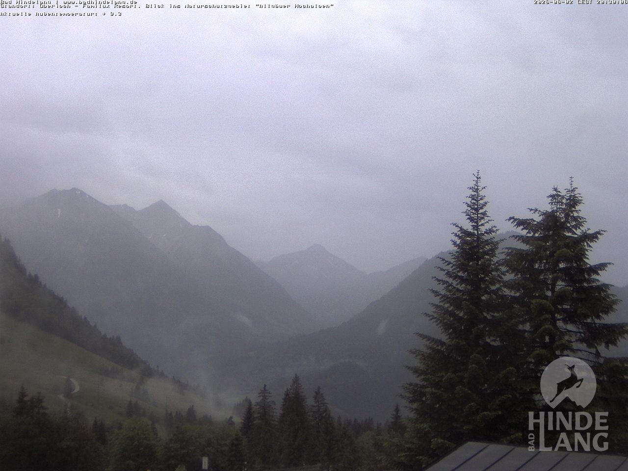 Archiv Foto Webcam Naturschutzgebiet "Allgäuer Hochalpen" vom Kinderhotel Oberjoch aus gesehen