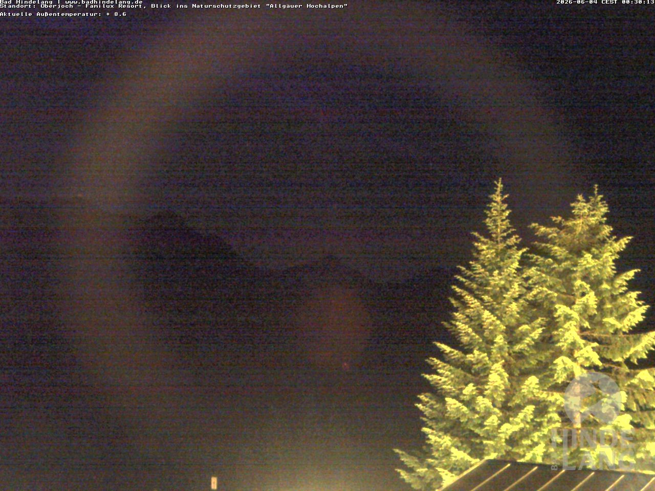 Archiv Foto Webcam Naturschutzgebiet "Allgäuer Hochalpen" vom Kinderhotel Oberjoch aus gesehen
