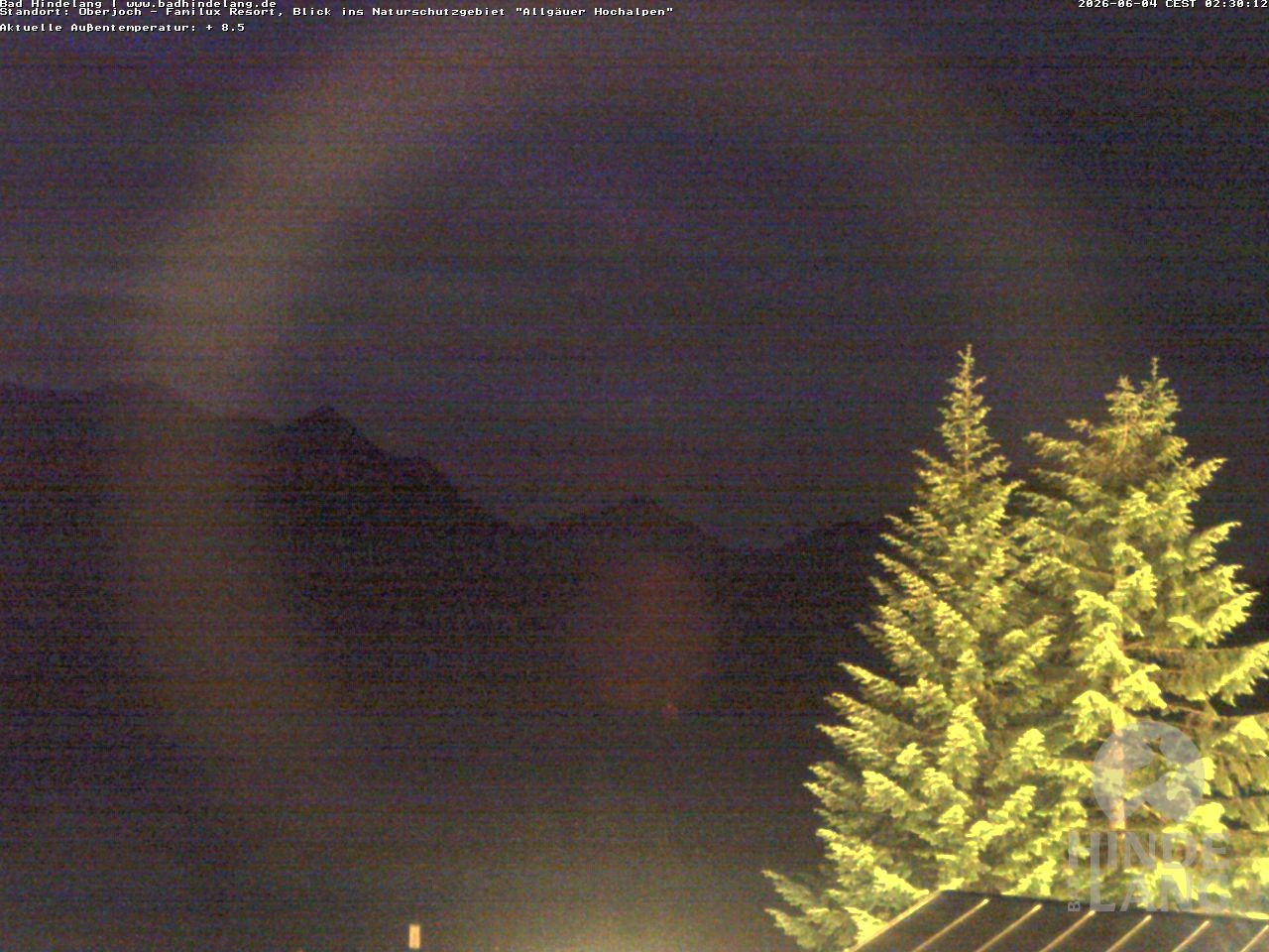Archiv Foto Webcam Naturschutzgebiet "Allgäuer Hochalpen" vom Kinderhotel Oberjoch aus gesehen