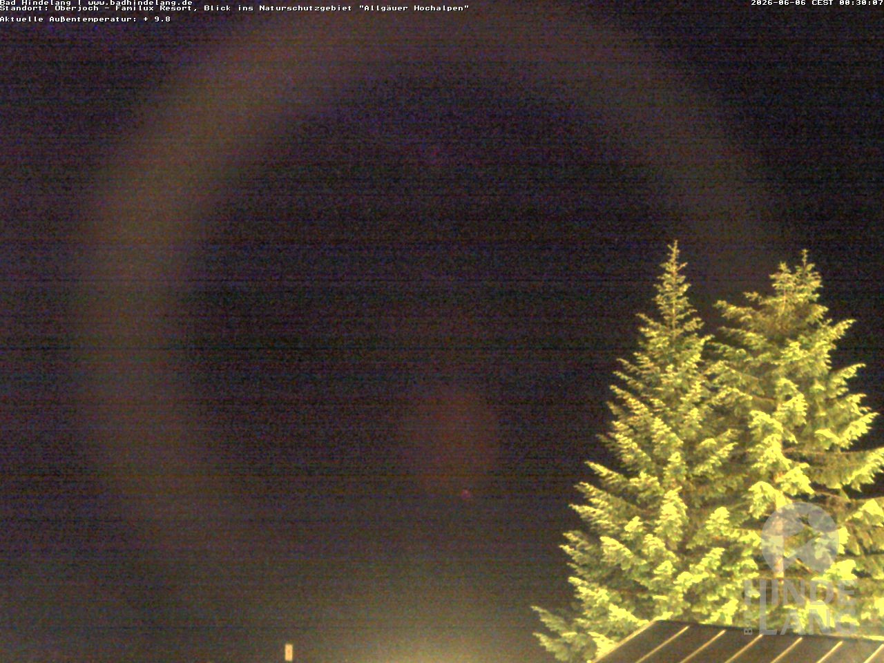 Archiv Foto Webcam Naturschutzgebiet "Allgäuer Hochalpen" vom Kinderhotel Oberjoch aus gesehen