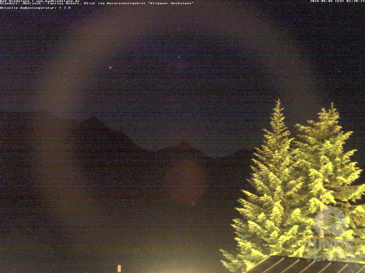 Archiv Foto Webcam Naturschutzgebiet "Allgäuer Hochalpen" vom Kinderhotel Oberjoch aus gesehen