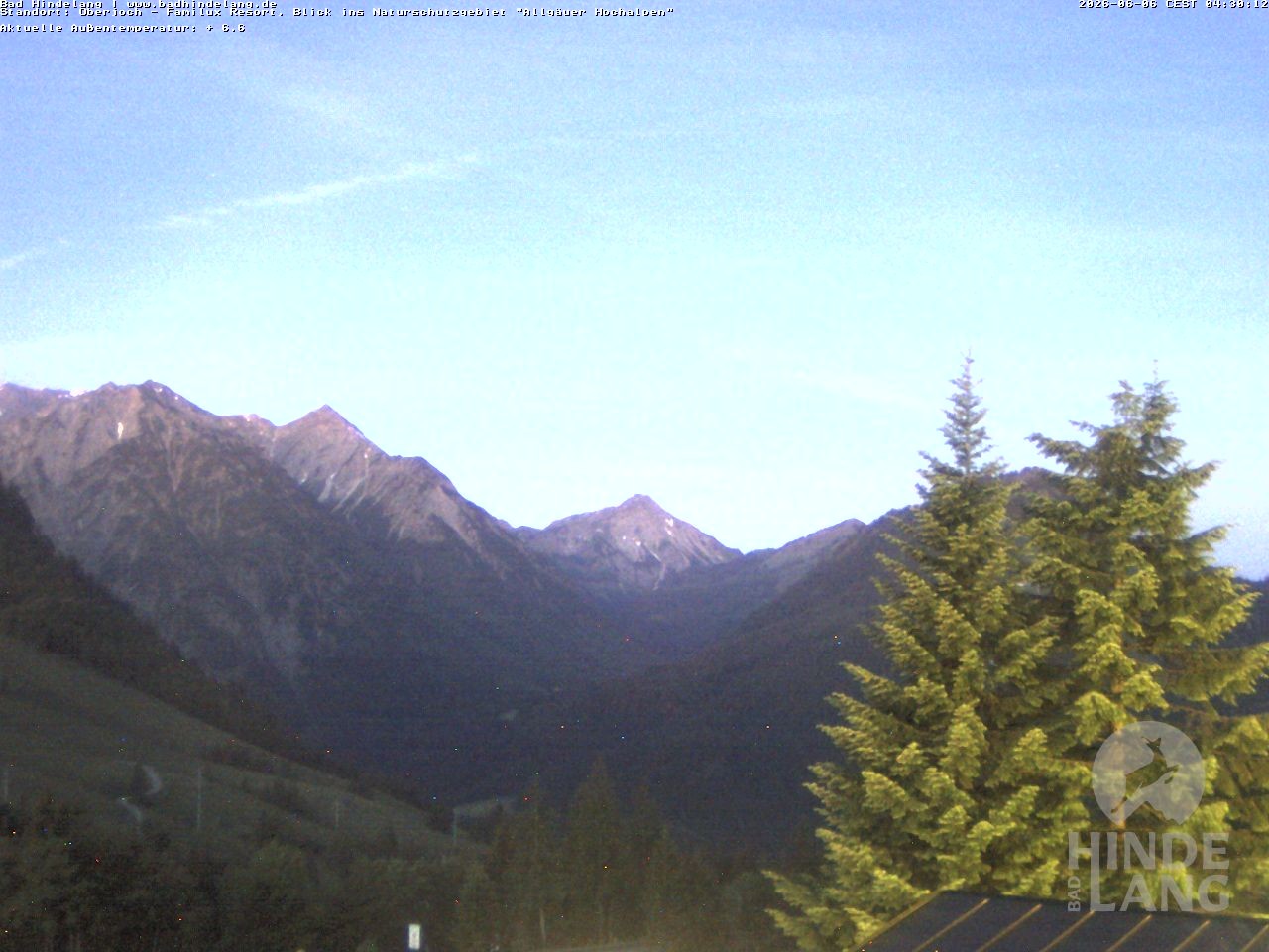 Archiv Foto Webcam Naturschutzgebiet "Allgäuer Hochalpen" vom Kinderhotel Oberjoch aus gesehen
