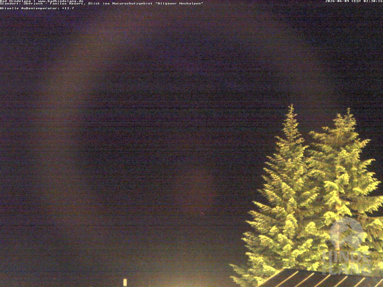 Archiv Foto Webcam Naturschutzgebiet "Allgäuer Hochalpen" vom Kinderhotel Oberjoch aus gesehen