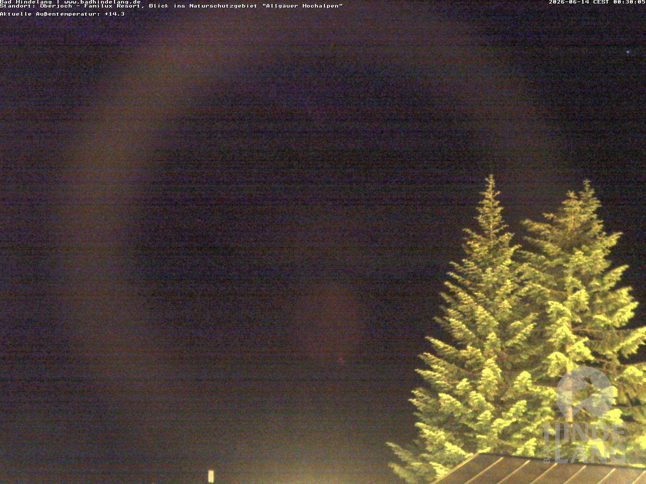 Archiv Foto Webcam Naturschutzgebiet "Allgäuer Hochalpen" vom Kinderhotel Oberjoch aus gesehen
