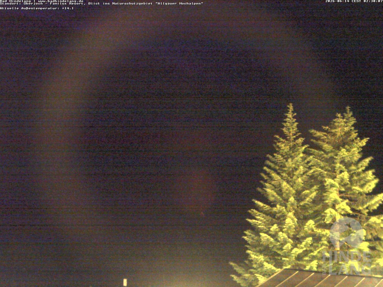 Archiv Foto Webcam Naturschutzgebiet "Allgäuer Hochalpen" vom Kinderhotel Oberjoch aus gesehen
