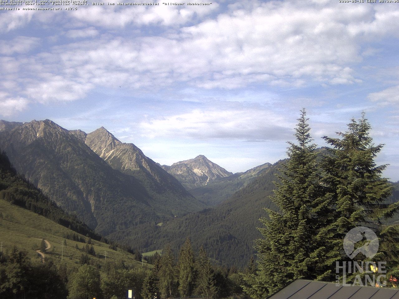 Archiv Foto Webcam Naturschutzgebiet "Allgäuer Hochalpen" vom Kinderhotel Oberjoch aus gesehen