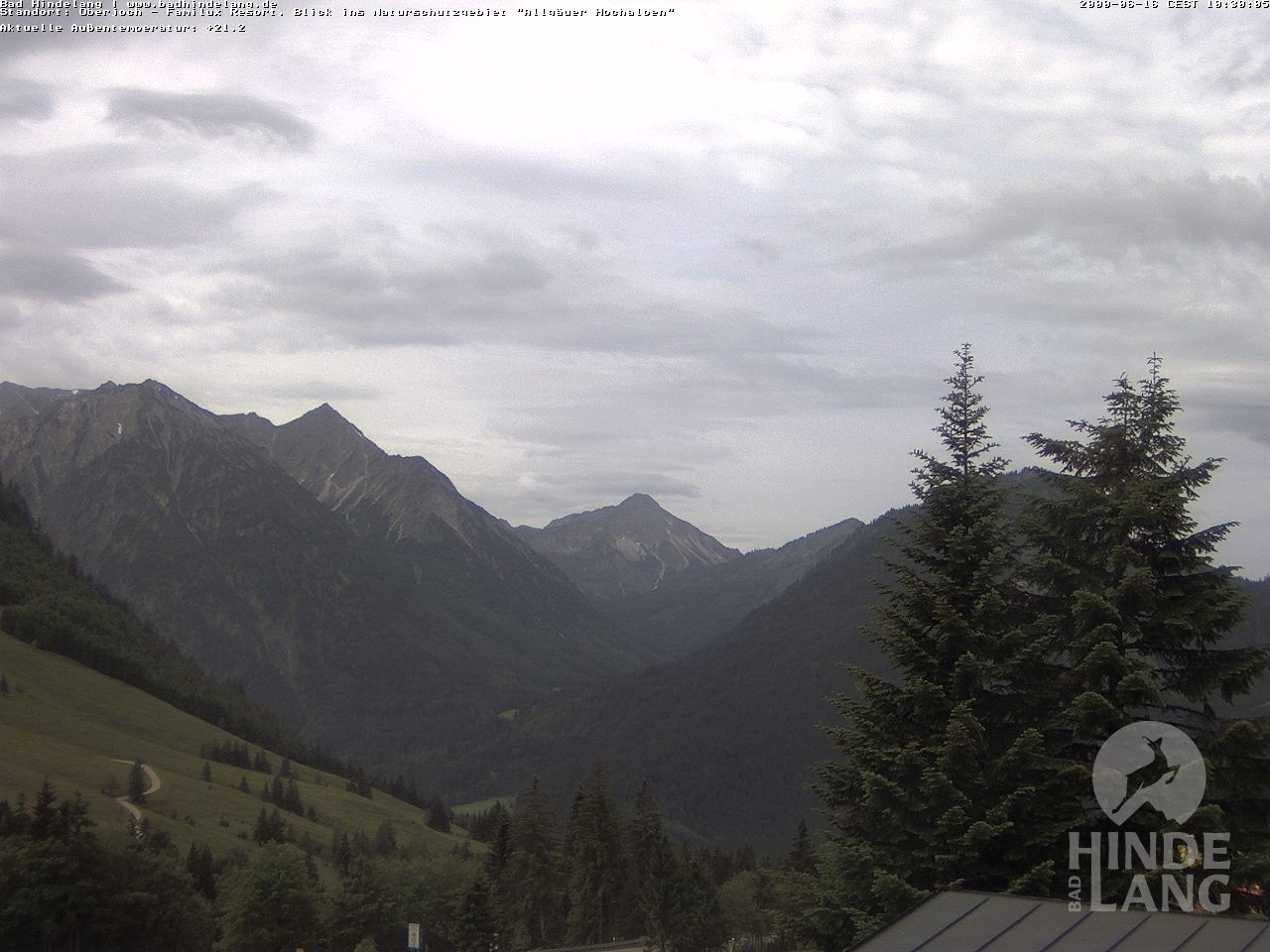 Archiv Foto Webcam Naturschutzgebiet "Allgäuer Hochalpen" vom Kinderhotel Oberjoch aus gesehen