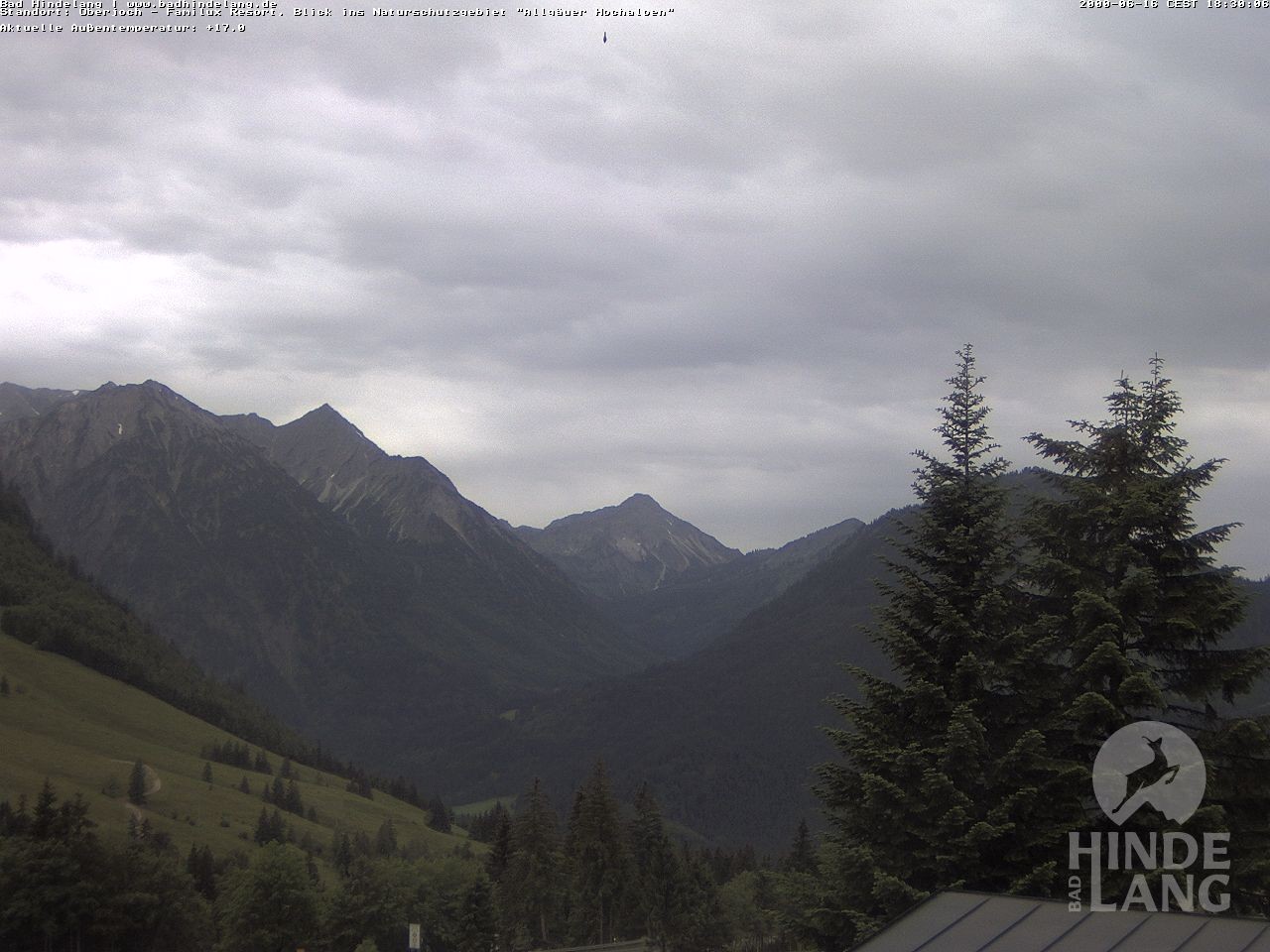 Archiv Foto Webcam Naturschutzgebiet "Allgäuer Hochalpen" vom Kinderhotel Oberjoch aus gesehen