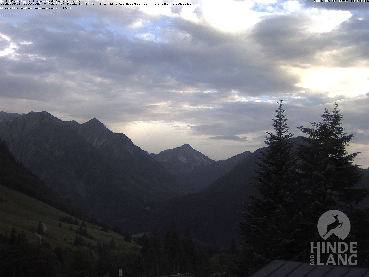 Archiv Foto Webcam Naturschutzgebiet "Allgäuer Hochalpen" vom Kinderhotel Oberjoch aus gesehen