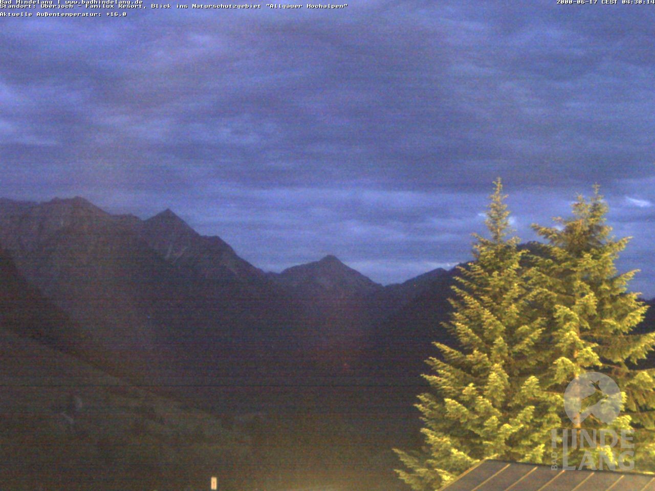 Archiv Foto Webcam Naturschutzgebiet "Allgäuer Hochalpen" vom Kinderhotel Oberjoch aus gesehen