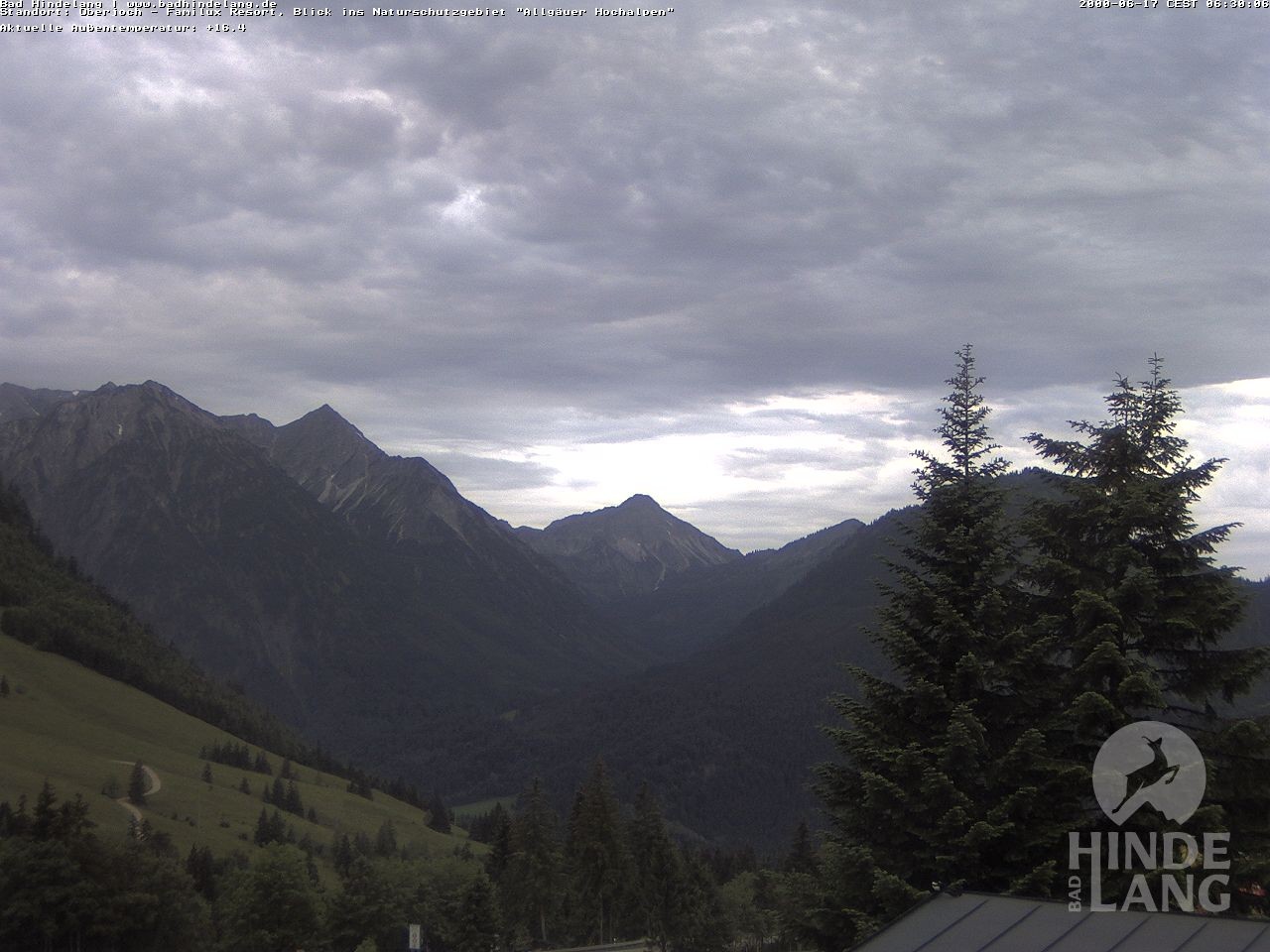 Archiv Foto Webcam Naturschutzgebiet "Allgäuer Hochalpen" vom Kinderhotel Oberjoch aus gesehen