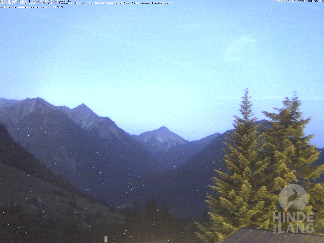 Archiv Foto Webcam Naturschutzgebiet "Allgäuer Hochalpen" vom Kinderhotel Oberjoch aus gesehen