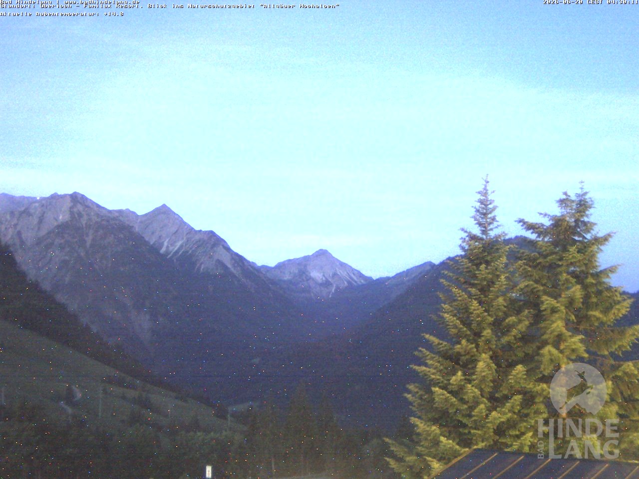 Archiv Foto Webcam Naturschutzgebiet "Allgäuer Hochalpen" vom Kinderhotel Oberjoch aus gesehen
