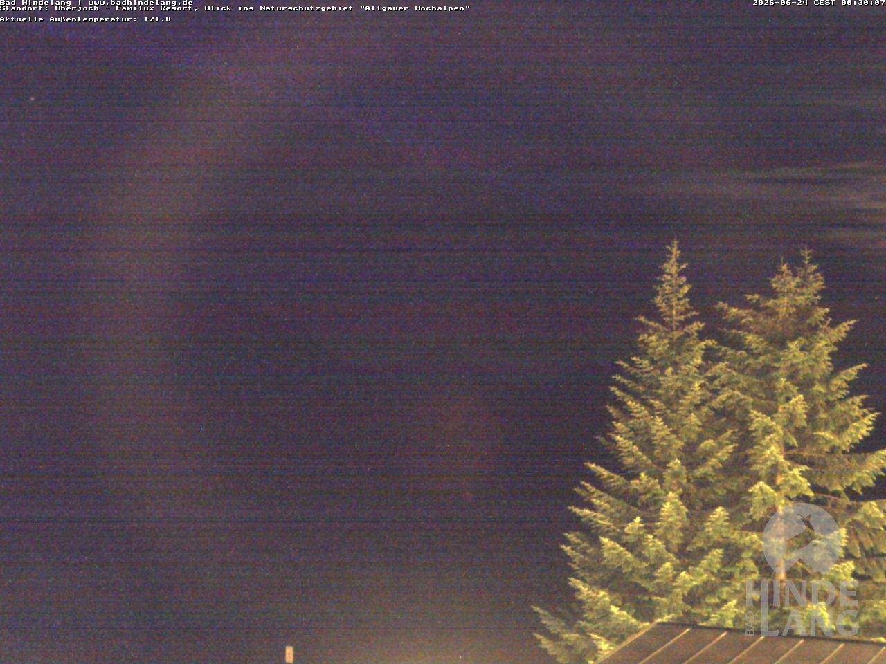 Archived image Webcam Kids hotel Oberjoch: view at the nature reseve "Allgäuer Hochalpen"
