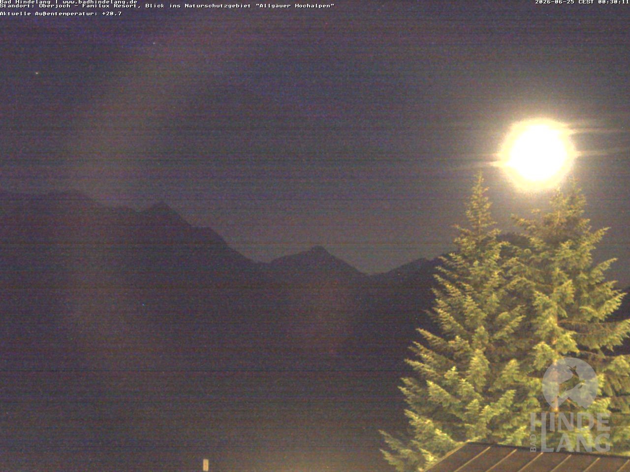 Archiv Foto Webcam Naturschutzgebiet "Allgäuer Hochalpen" vom Kinderhotel Oberjoch aus gesehen